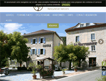 Tablet Screenshot of hotellemarronnier.com